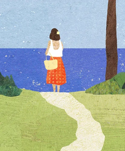 Bałtyk - droga na plażę - szczegół plakatu