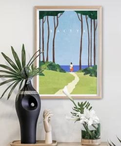 Bałtyk - droga na plażę - aranżacja plakatu