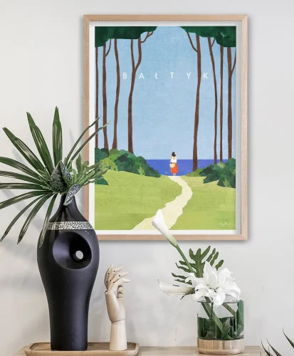 Bałtyk - droga na plażę - aranżacja plakatu