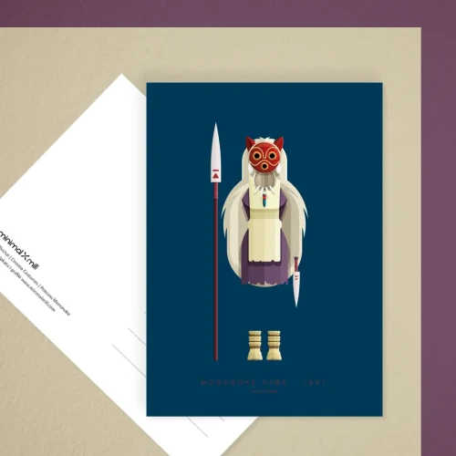 Księżniczka Mononoke / Princess Mononoke Kostium - pocztówka