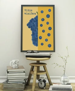 Soczyste winogrono - aranżacja plakatu w pokoju