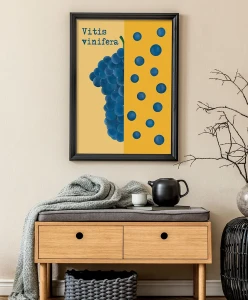 Soczyste winogrono - aranżacja plakatu