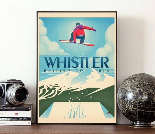 Whistler - Snowboard Booter - plakat