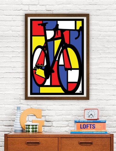 Mondrian Bike - plakat
