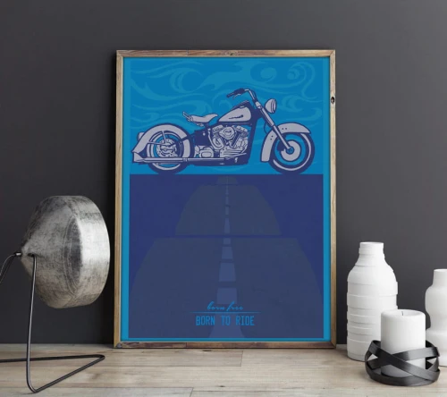 Vintage Harley - plakat