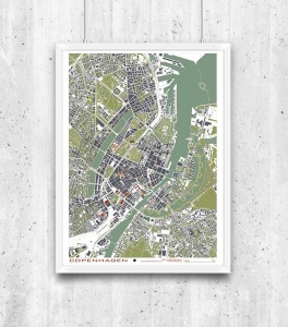 Copenhagen - plan miasta