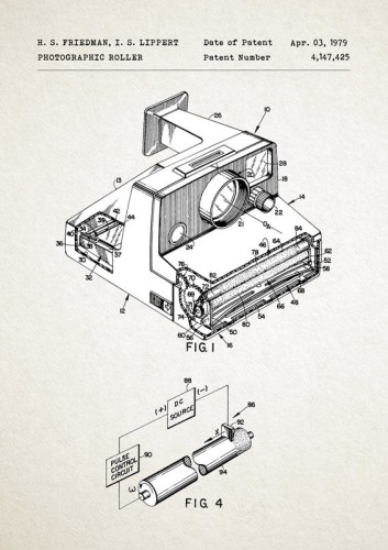 Polaroid - patent - plakat