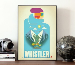 Whistler Canada - plakat