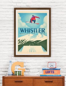 Whistler - Snowboard Booter - plakat