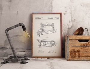 Maszyna do szycia - plakat