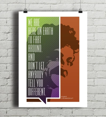 Kurt Vonnegut - plakat