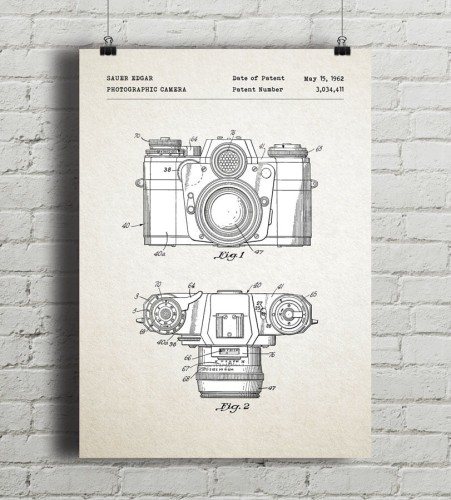 Aparat fotograficzny - patent - plakat