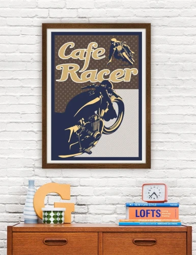 Cafe Racer - plakat motocyklowy