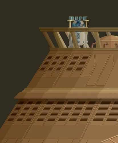 Star Wars - Jabba's Barge - plakat