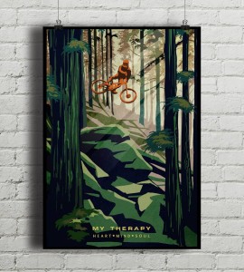 Rower MTB / My Therapy - aranżacja plakatu