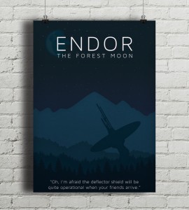 Star Wars - Endor - plakat