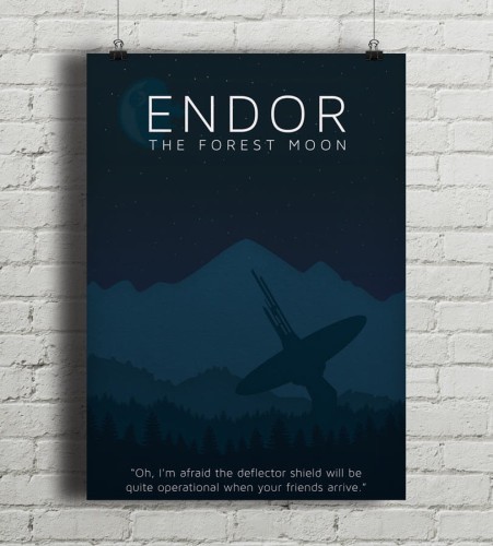 Star Wars - Endor - plakat