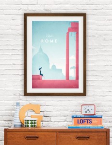Rzym Włochy - plakat