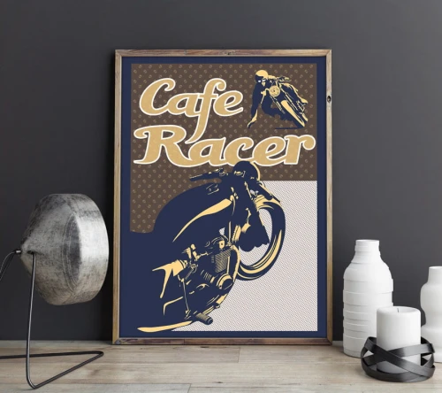 Cafe Racer - plakat motocyklowy